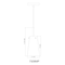 Z-Lite Kira Pendant, 1-Light, 5 In.W x 8 In.H, Modern Gold/Clear 7508MP-MGLD - alternate 7